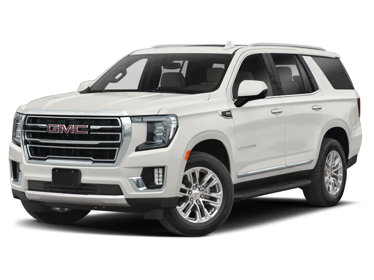 2022 GMC Yukon Base in White Frost Tricoat — front three-quarter view