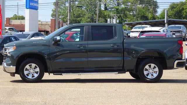2025 Chevrolet Silverado 1500 LT in Cypress Gray — front three-quarter view