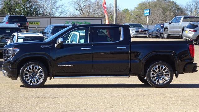 2025 GMC Sierra 1500 Denali Ultimate in Onyx Black — front three-quarter view