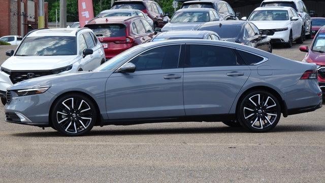 2023 Honda Accord Hybrid Touring in Urban Grey — front three-quarter view