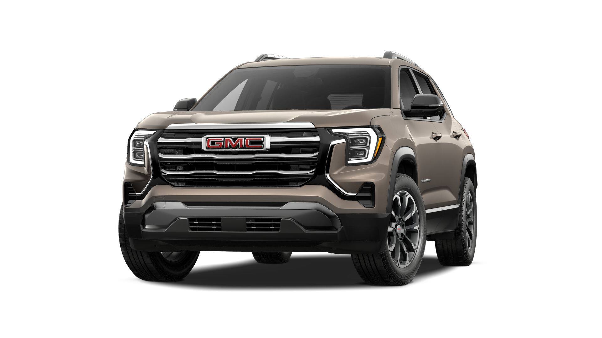 2027 GMC Terrain FWD Elevation in Riverstone Metallic — front three-quarter view