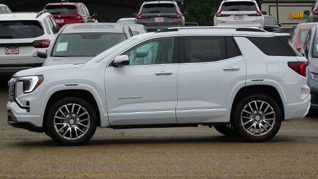 2026 GMC Terrain Denali in Glacier White Tricoat — front three-quarter view