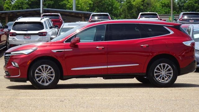 2024 Buick Enclave Premium in Cherry Red Tintcoat — front three-quarter view