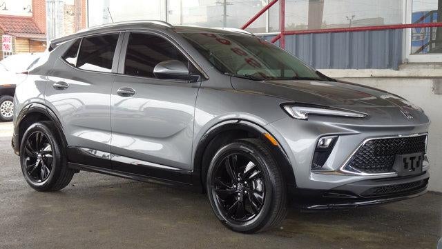 2024 Buick Encore GX Sport Touring in Moonstone Gray Metallic — front three-quarter view
